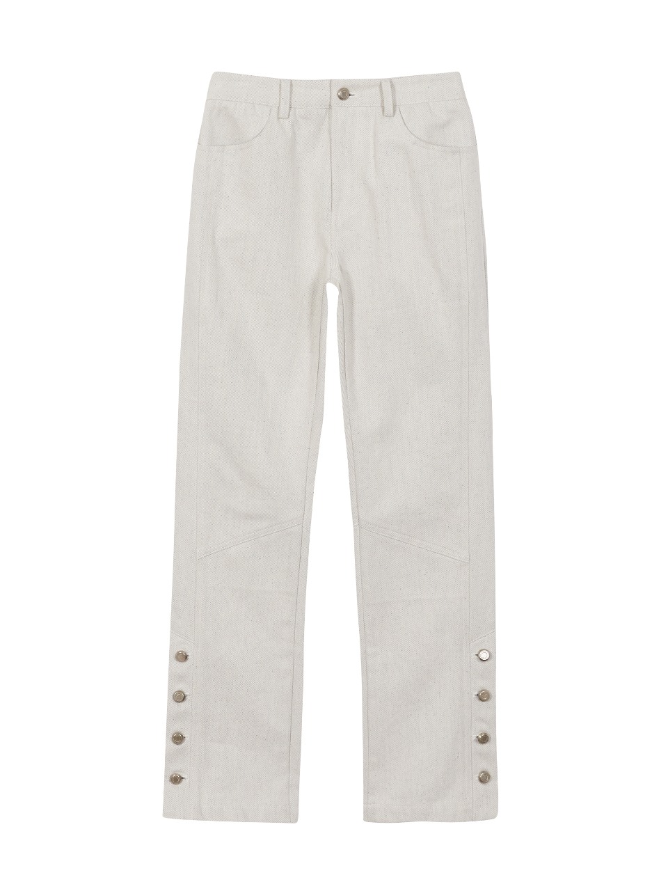 SIDE OPEN STRAIGHT FIT PANTS_IVORY